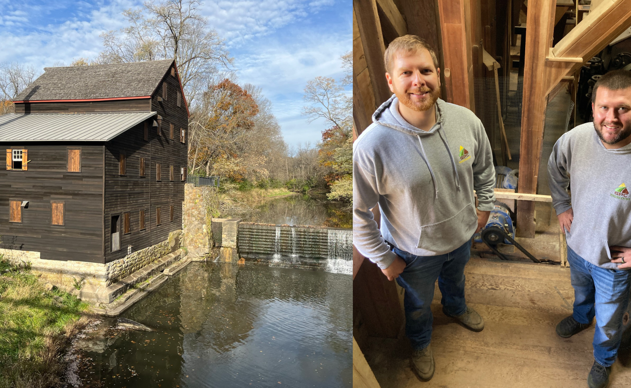 GPC Employees Preserve Old Pine Grist Mill at Wild Cat Den